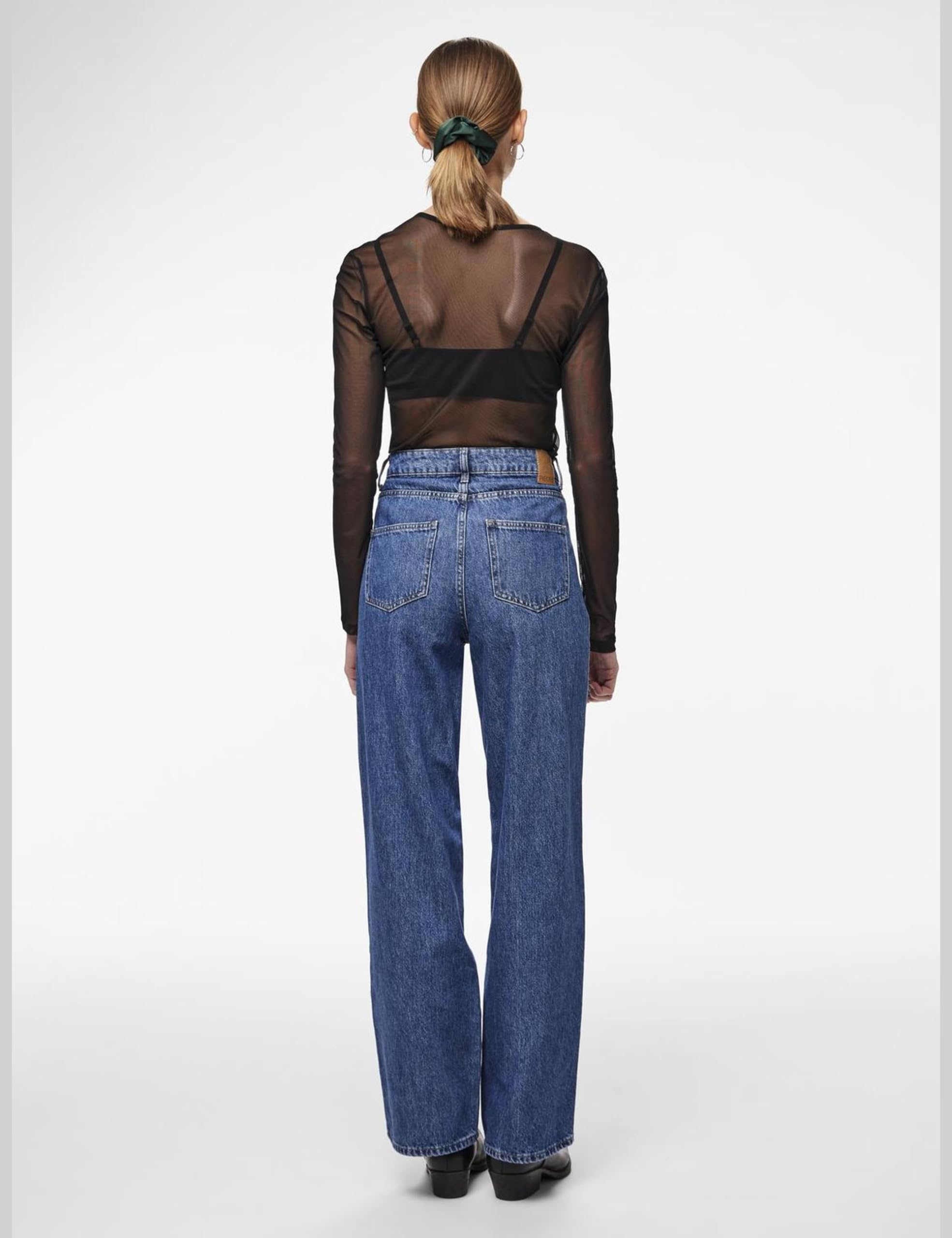 Pieces Pcsky HW Pocket Wide jeans donna XS
