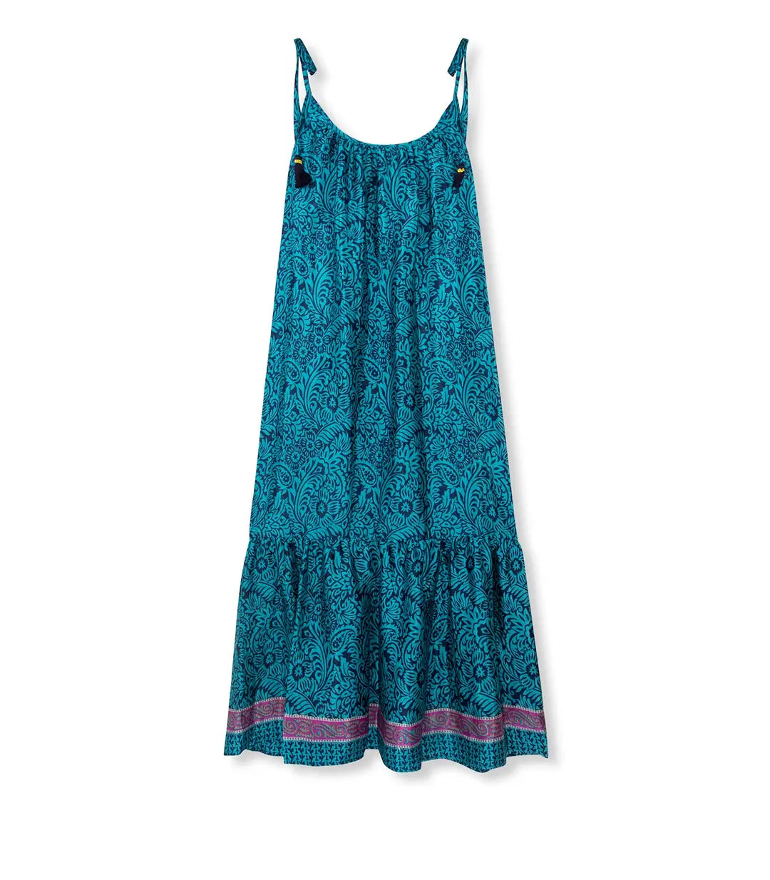 el.residu Myra #11 vestito midi blu S/M viscosa
