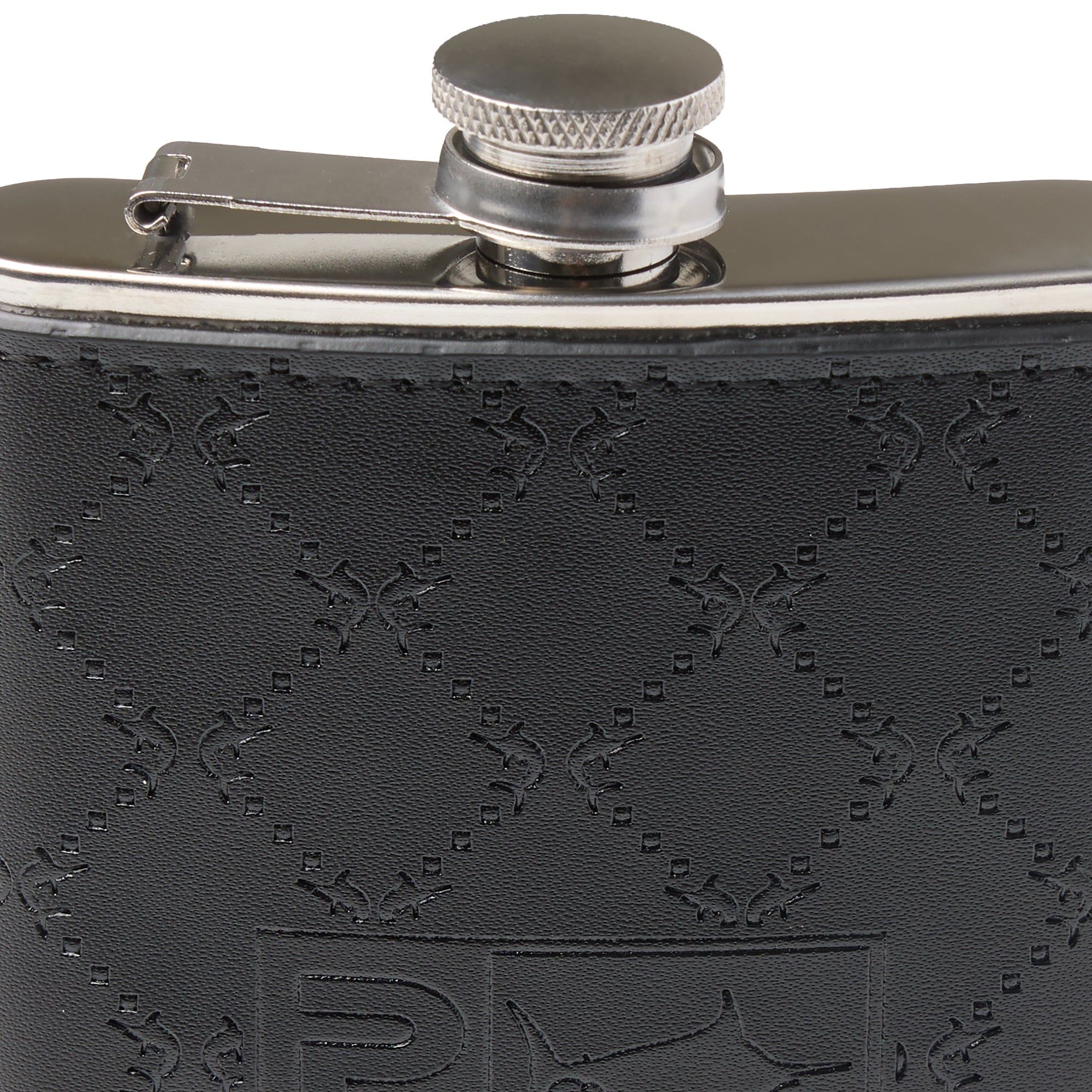 Pelagic Charter 8oz borraccia acciaio pelle nera