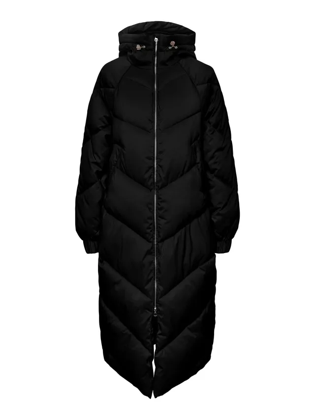 PIECES Pcnocelyn piumino donna nero taglia L trapuntato