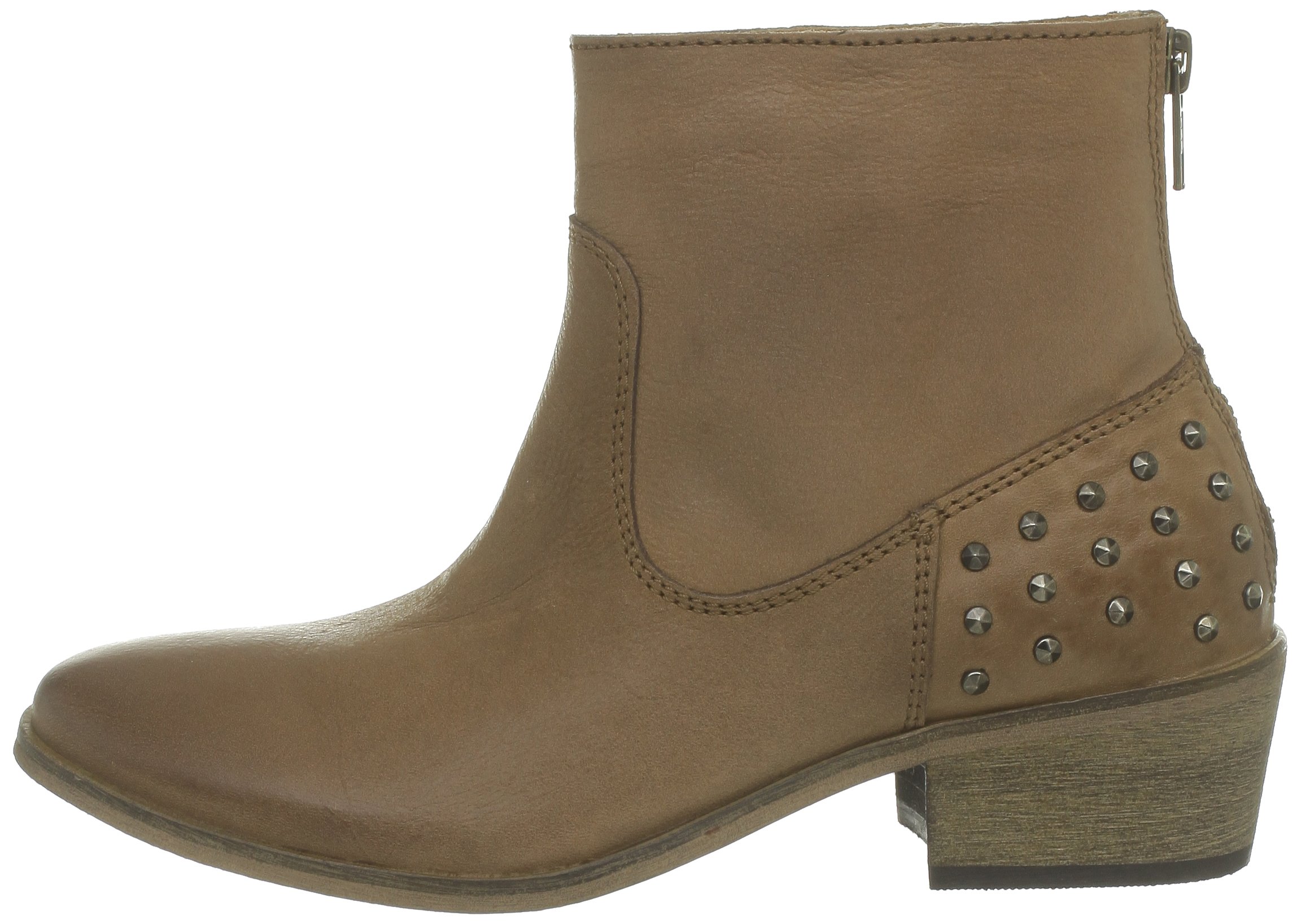 Pieces Ditte Leather Boot stivali donna cognac