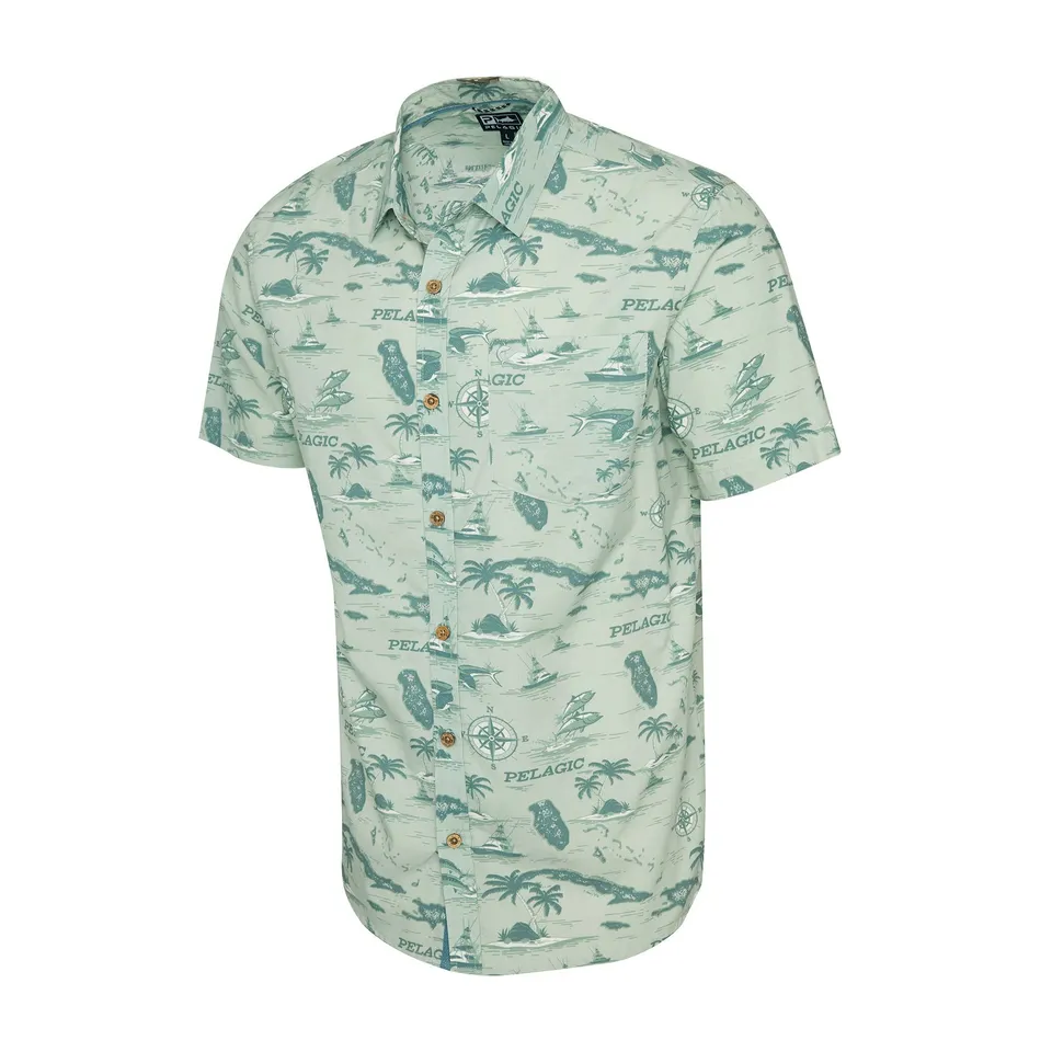 PELAGIC Knockdown camicia uomo Sage UPF 50+