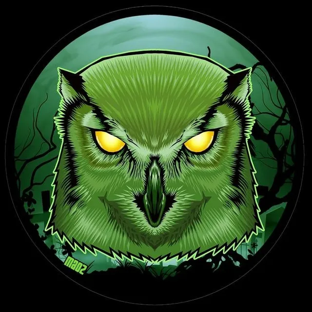 Maoz Gufo Green Howl maglietta unisex cotone