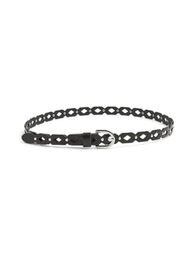 Pieces Pcnyas Leather Stud cintura donna 95 cm pelle