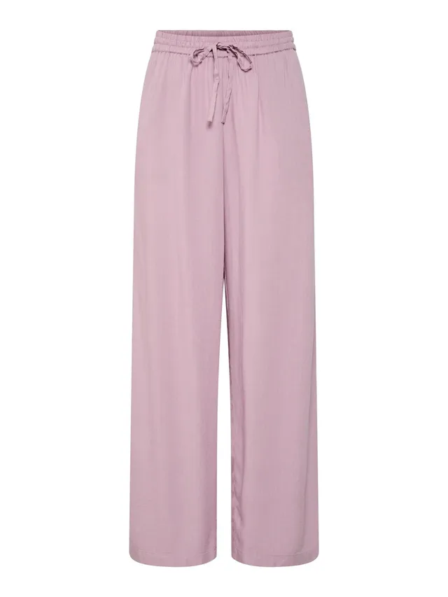 Pieces Pcpia HW Wide Pants Pantaloni Donna L Gamba Ampia