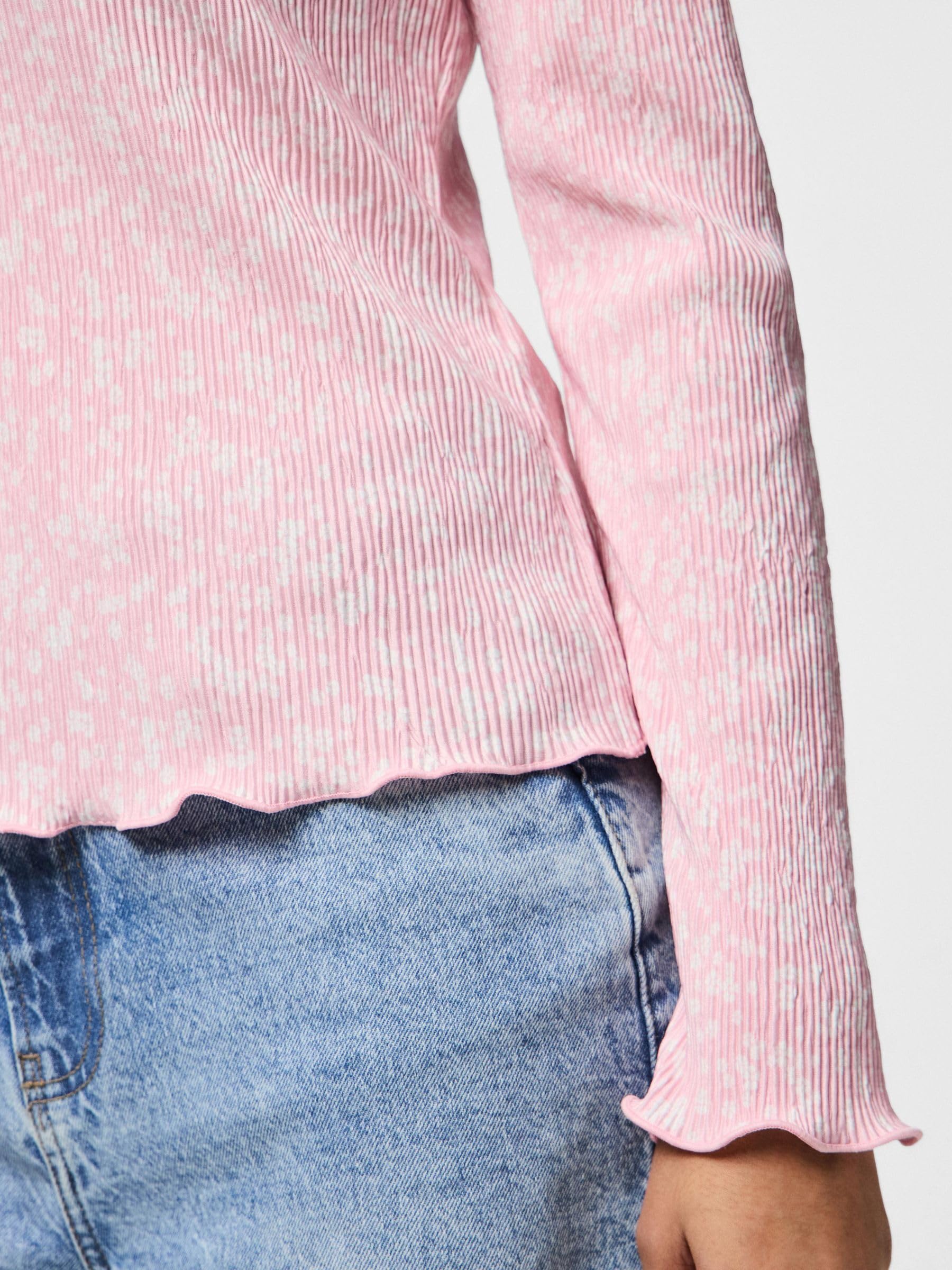 Pieces Pcflora LS Top Noos maglia manica lunga uso quotidiano