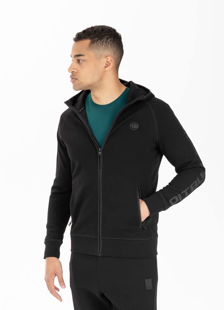 Pit Bull West Coast Thelborn felpa con cappuccio nera M cotone 400