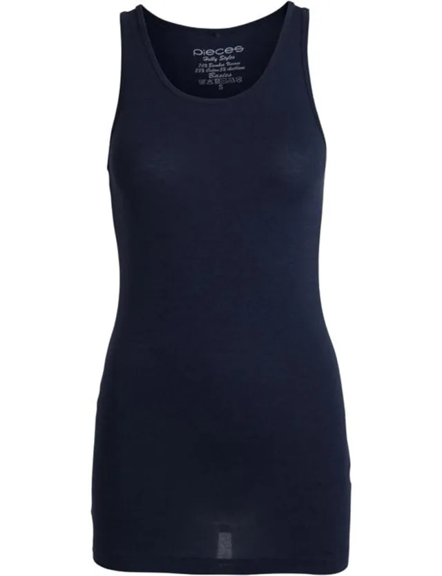 Pieces Pcholly Tank Top canotta donna blu taglia S