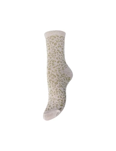 Pieces Pcsebby Glitter Long Aop Socks Noos Bc calze grigie