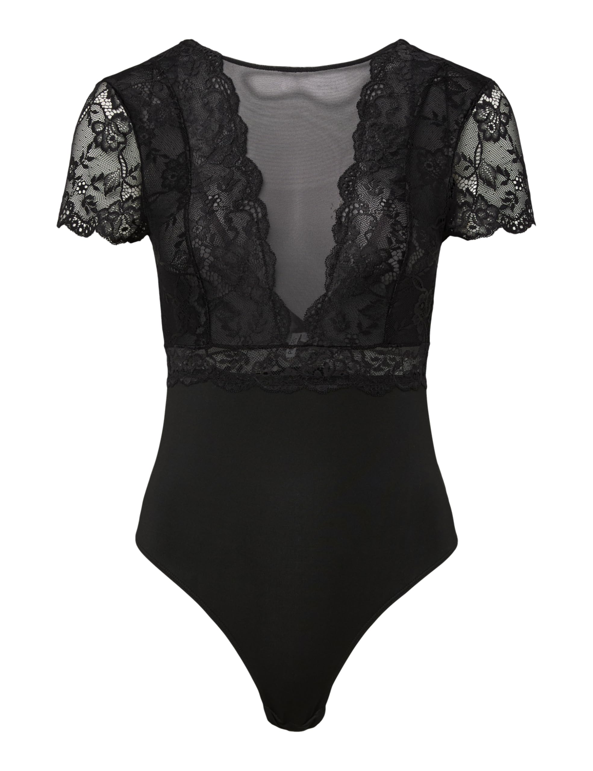 Pieces Pcsicca body donna manica corta elasticizzato