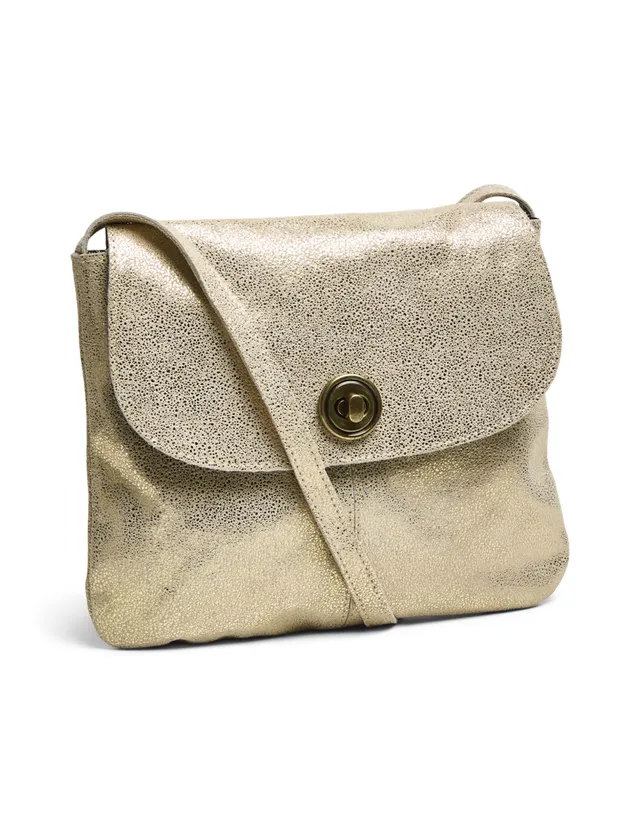 PIECES Totally borsa tracolla rotonda oro