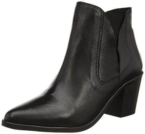 Pieces Psumiko Leather Boot stivali donna 37 neri in pelle