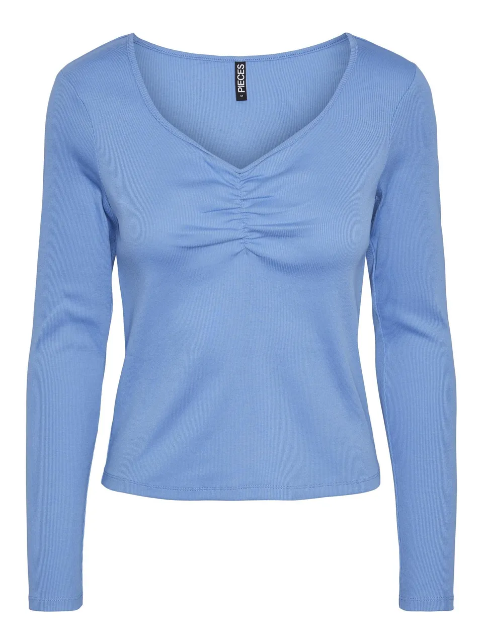 PIECES PCTANIA maglietta maniche lunghe donna cotone