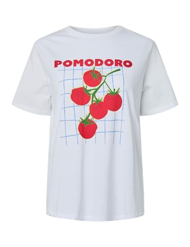 Pieces Pcpoma SS Maglietta Stampa Donna Taglia L Cotone