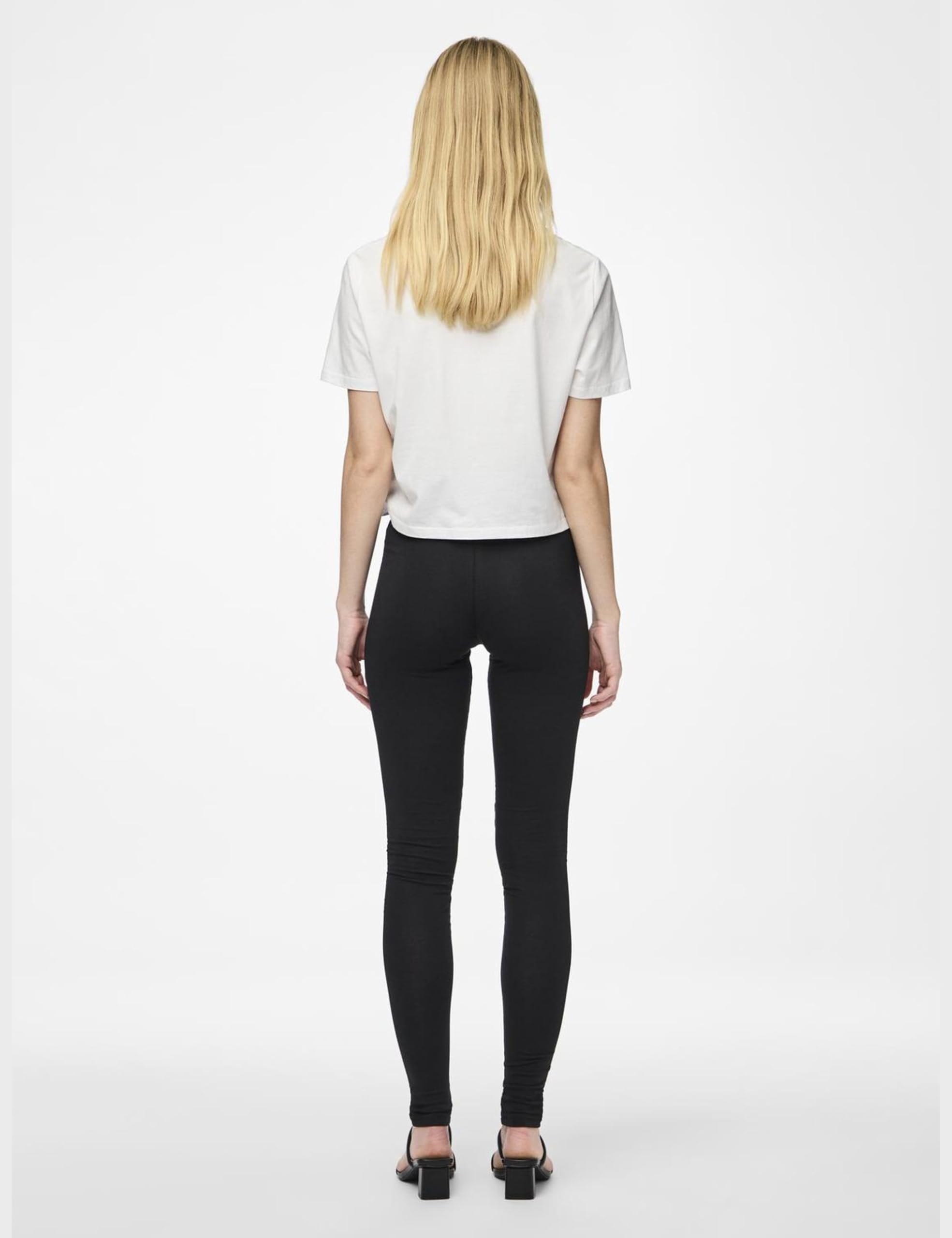 PIECES Pcedita leggings cotone neri donna 42