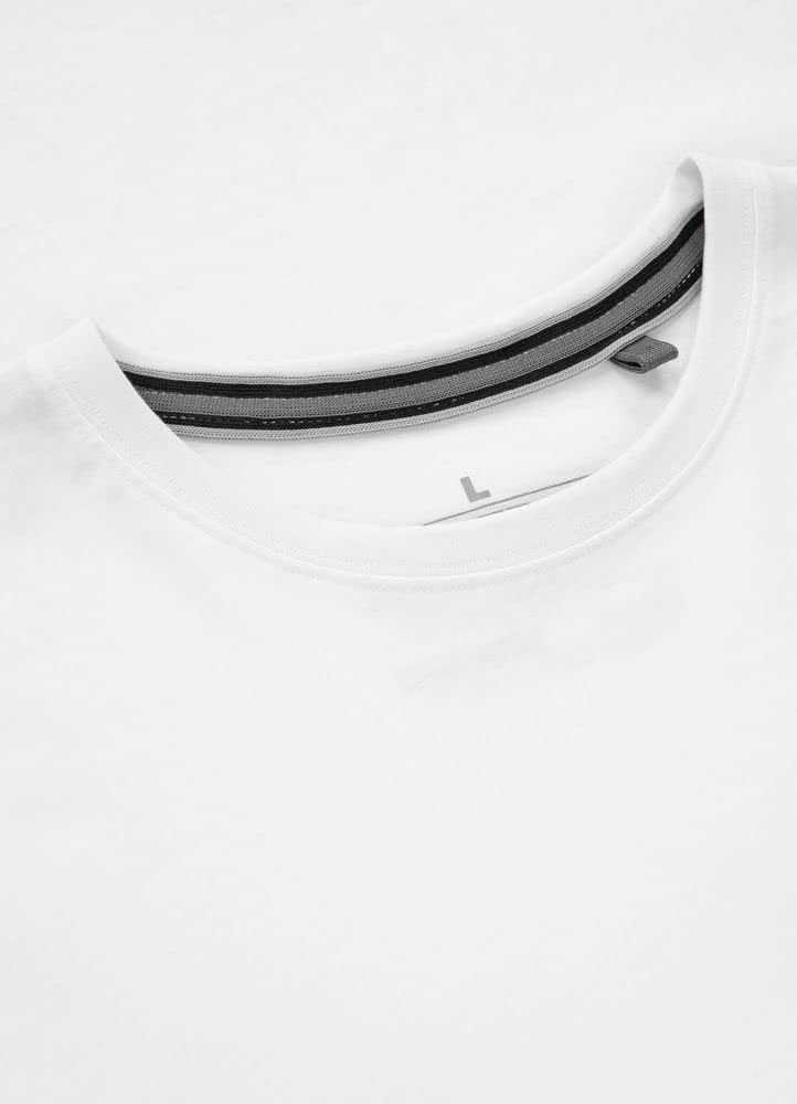 Pitbull t-shirt uomo bianca S cotone taglio classico