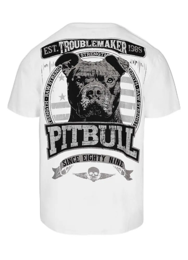Pitbull Troublemaker maglietta uomo XXL bianca cotone