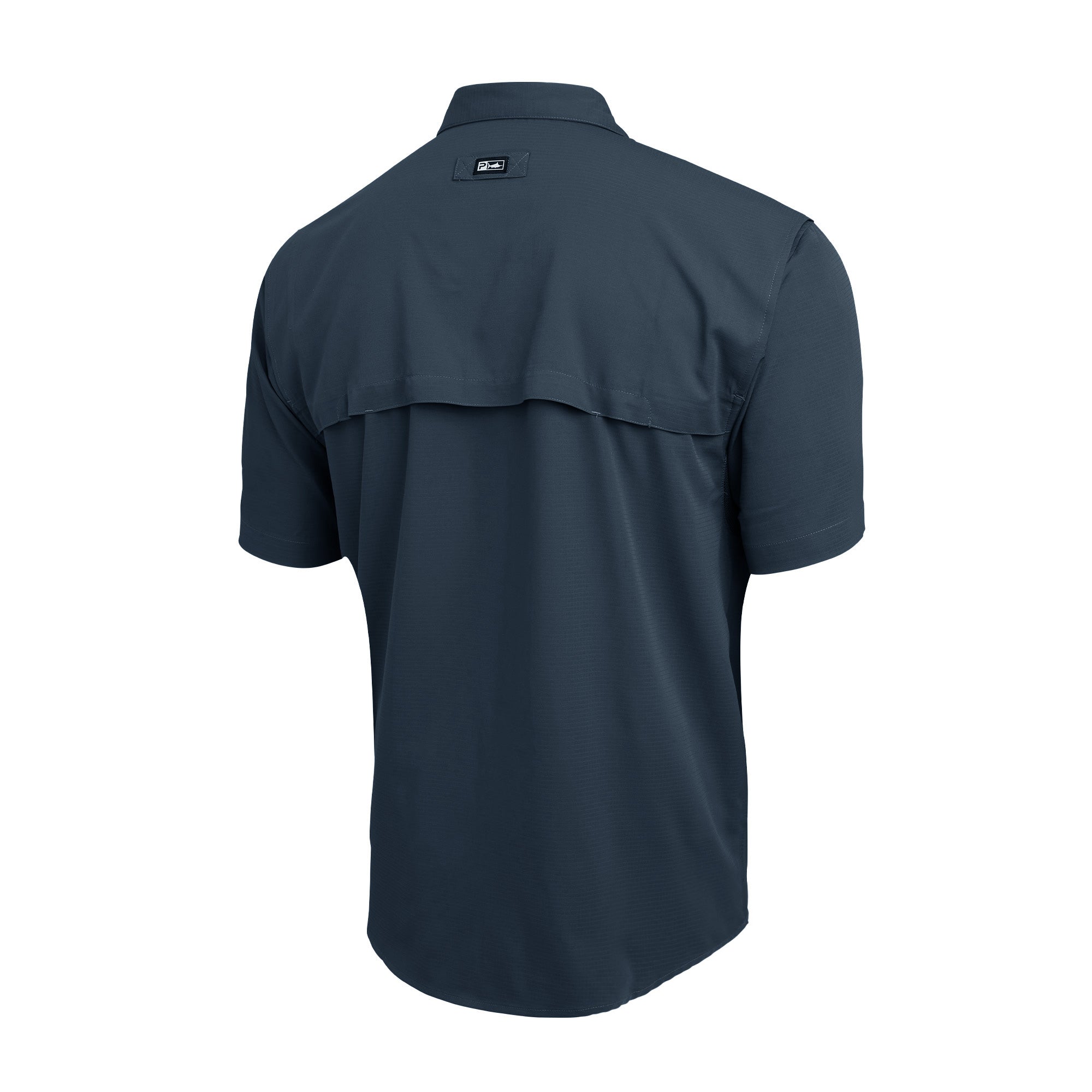 Pelagic Keys camicia uomo manica corta Blu Navy traspirante
