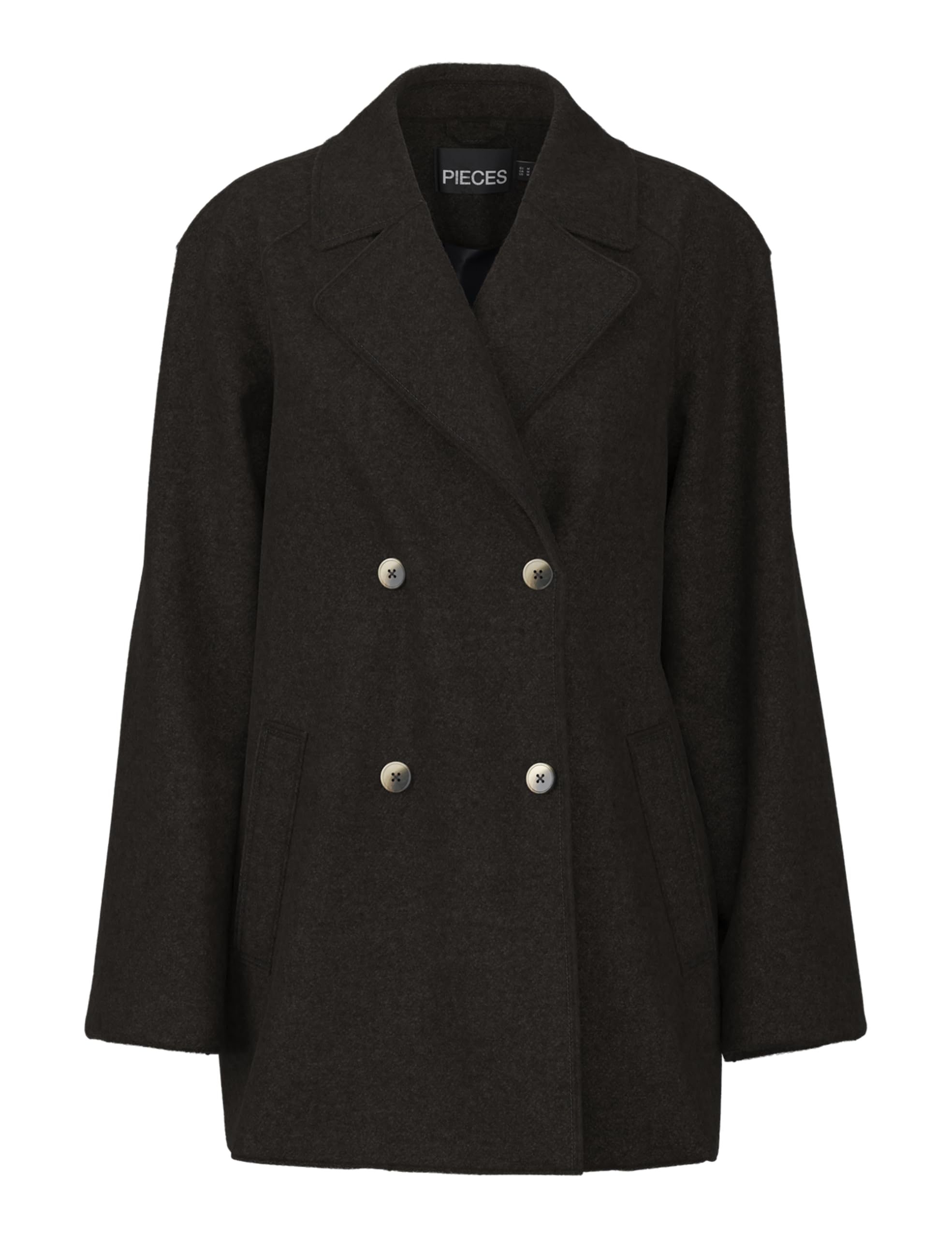 Pieces Pcmarbel Coat cappotto corto donna invernale