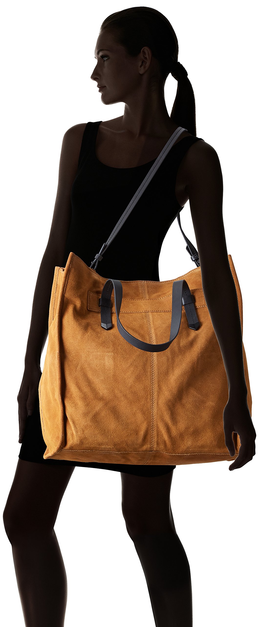 Pieces Ps Susy Suede Net borsa tracolla donna marrone scamosciata