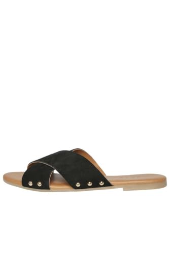 Pieces Pcvuma Suede sandali donna neri