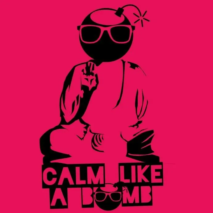 Matrix Music Store Tribe-Tee M4U Calm Like A Bomb t-shirt cotone