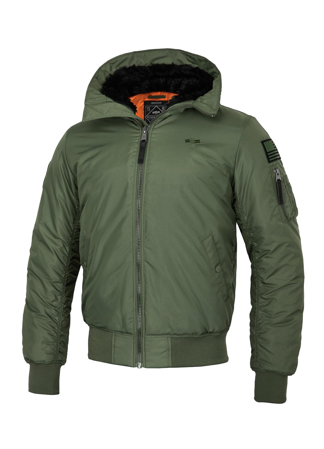 Pitbull Encino giacca oliva stile militare