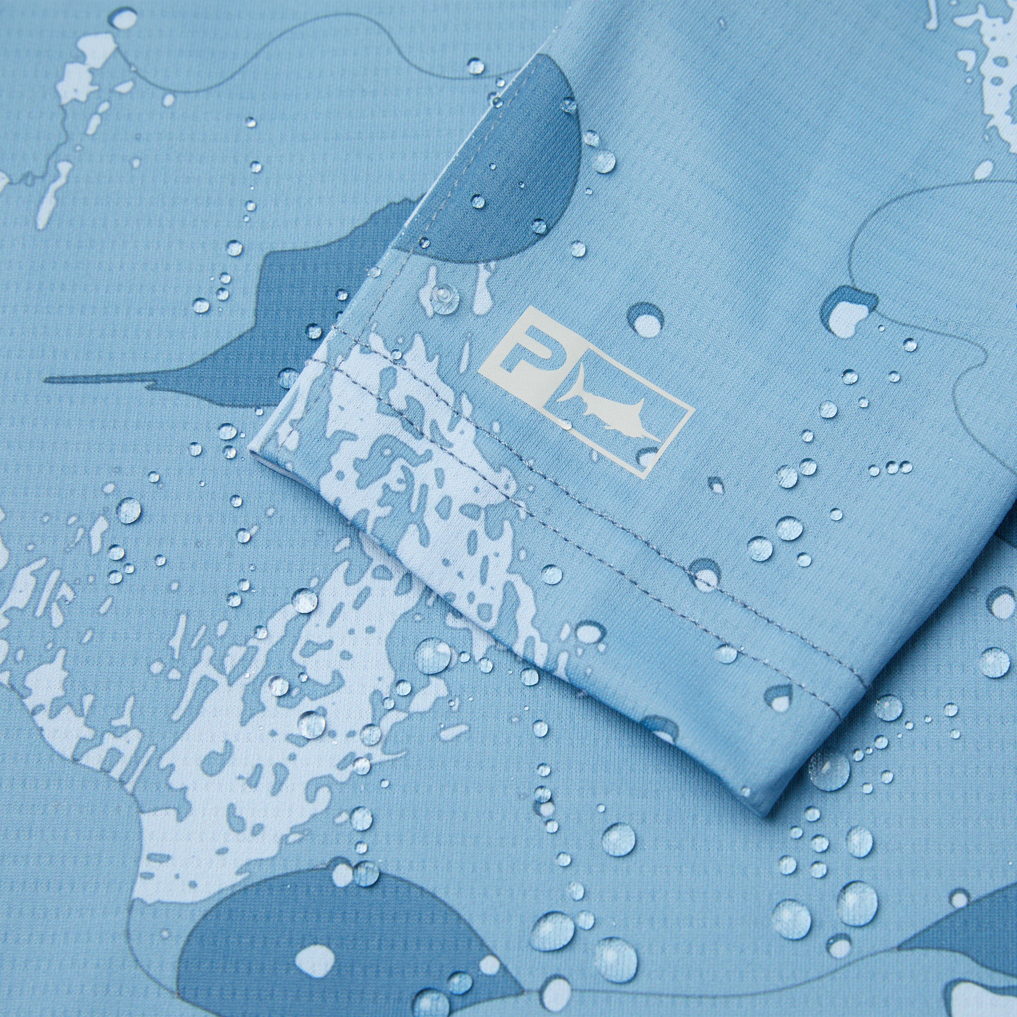 PELAGIC Exo-Tech felpa con cappuccio ardesia UPF 50+