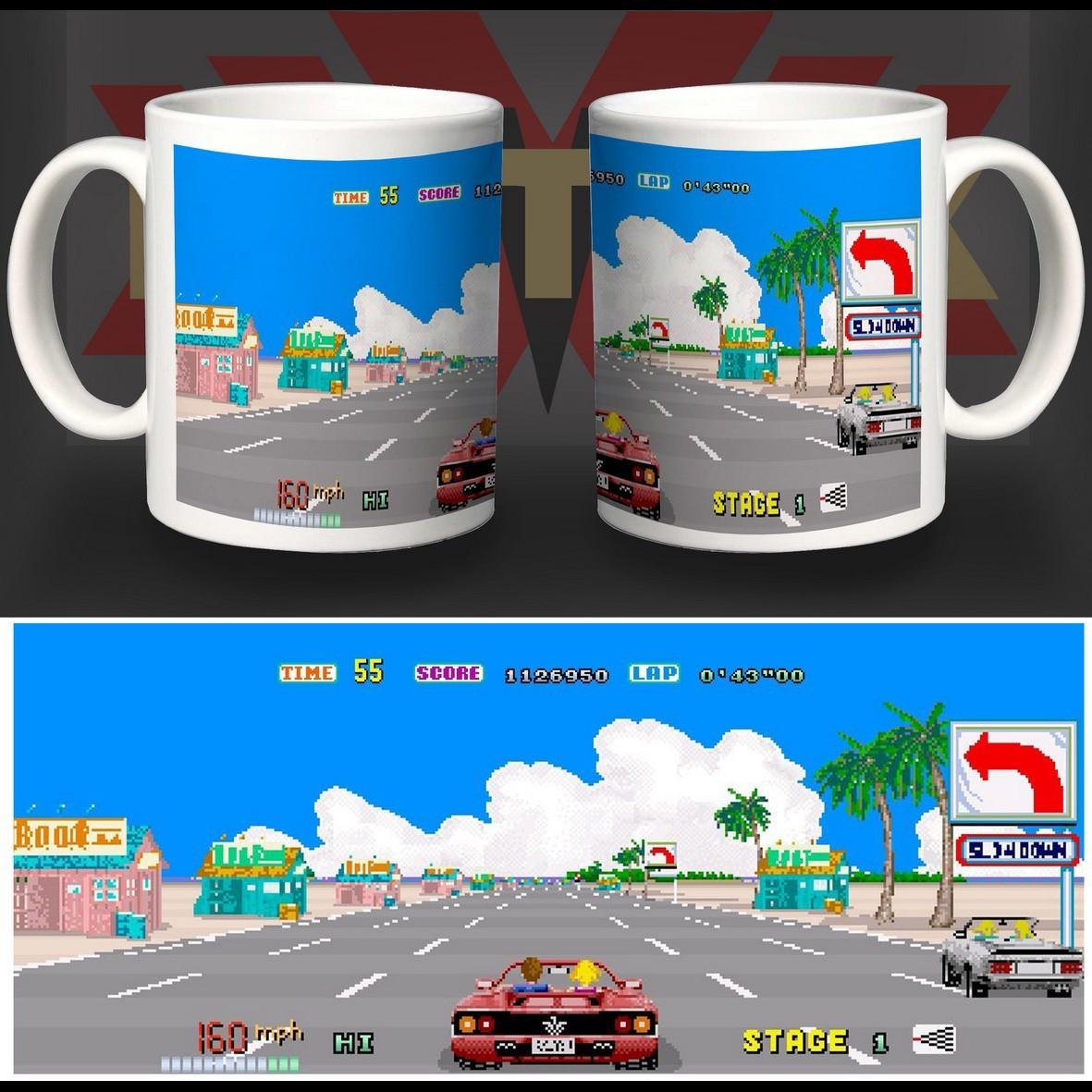 Matrix Music Store Vintage Videogame Out Run tazza ceramica