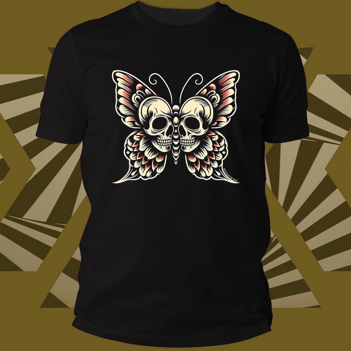 Rex Diaul d’un Rex Skull Butterfly maglietta