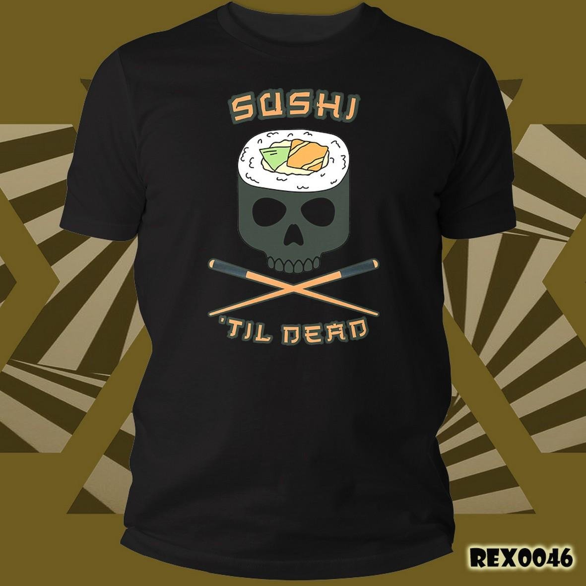 Matrix Music Store Rex Sushi Til Dead T-shirt cotone unisex