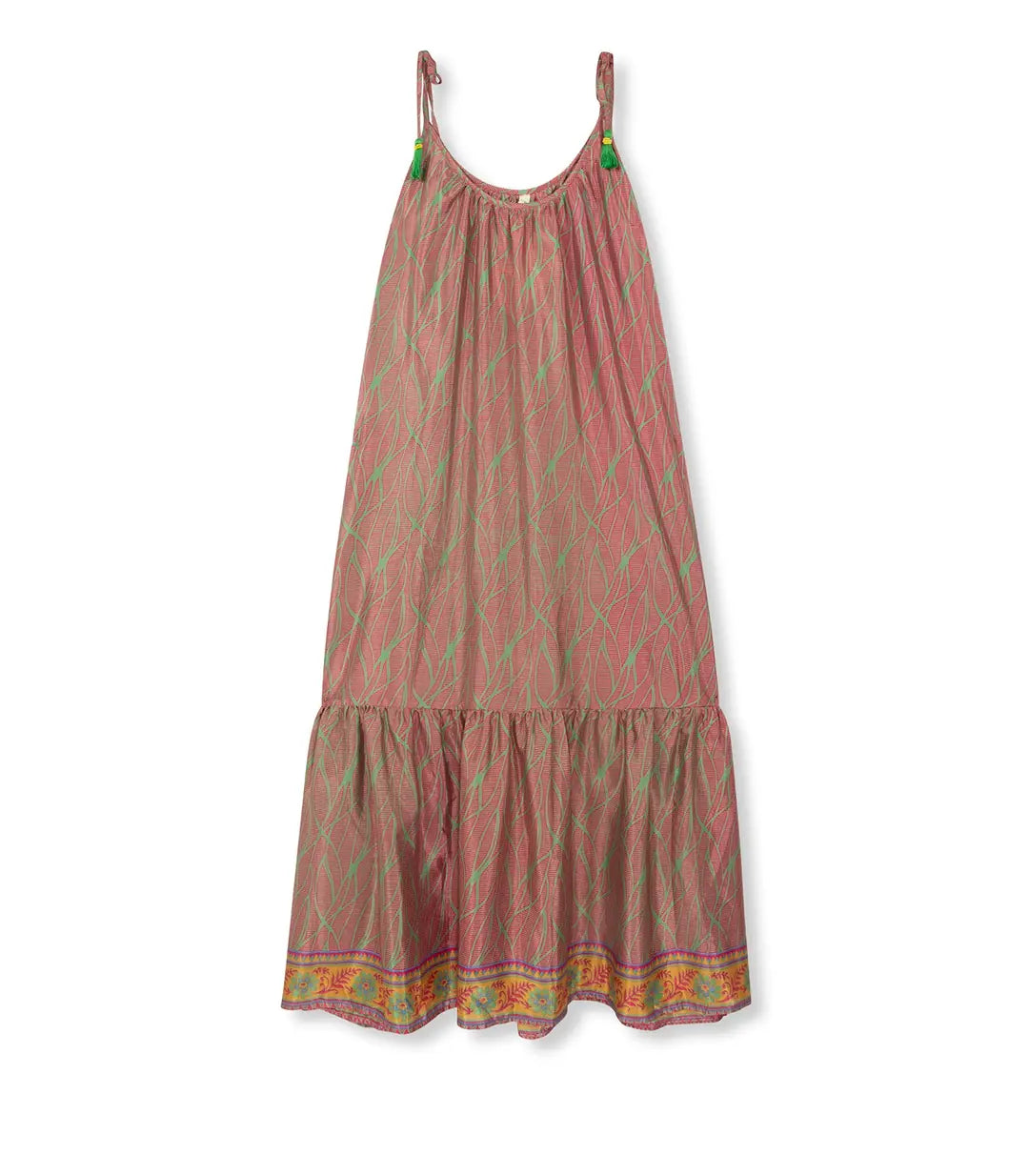 el.residu Myra 43 vestito midi L/XL verde