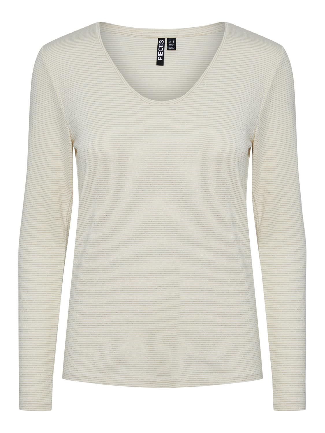 PIECES Billo Pcbillo maglietta donna maniche lunghe lurex