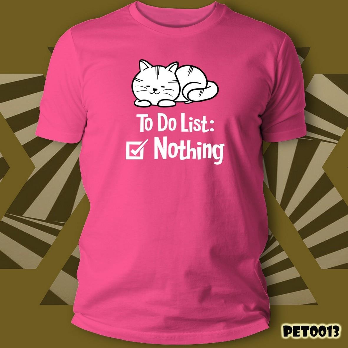 Matrix Cats To Do List Nothing t-shirt cotone
