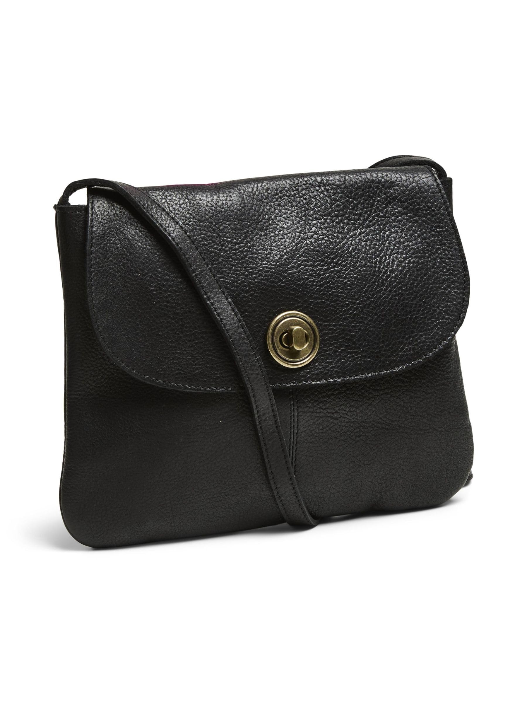 PIECES Pctotally Large Leather Party Bag Noos borsa tracolla marrone