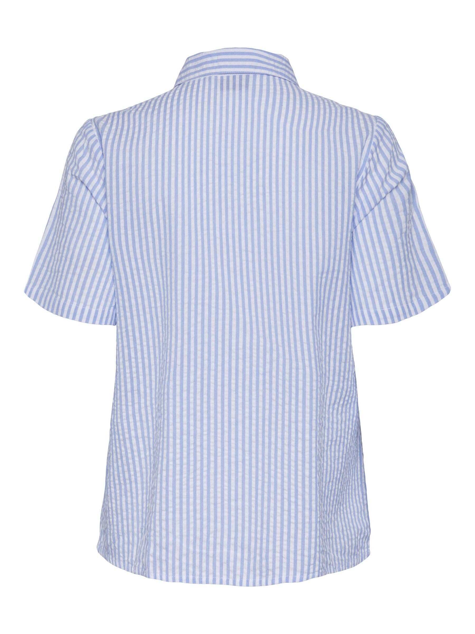 Pieces Pcsally Seersucker camicia donna maniche corte