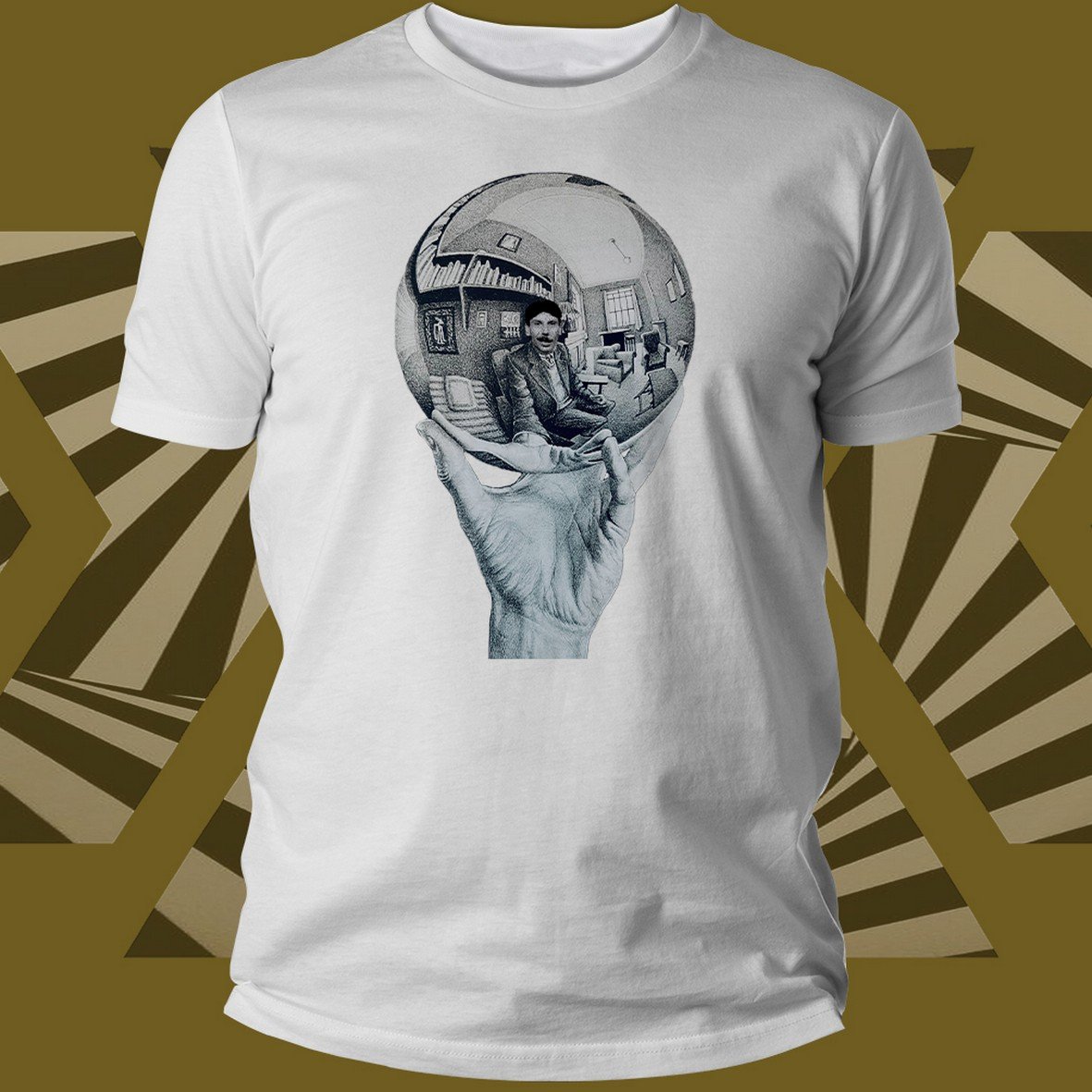 Matrix Music Store Escher Nico Giovanni Sfera maglietta unisex
