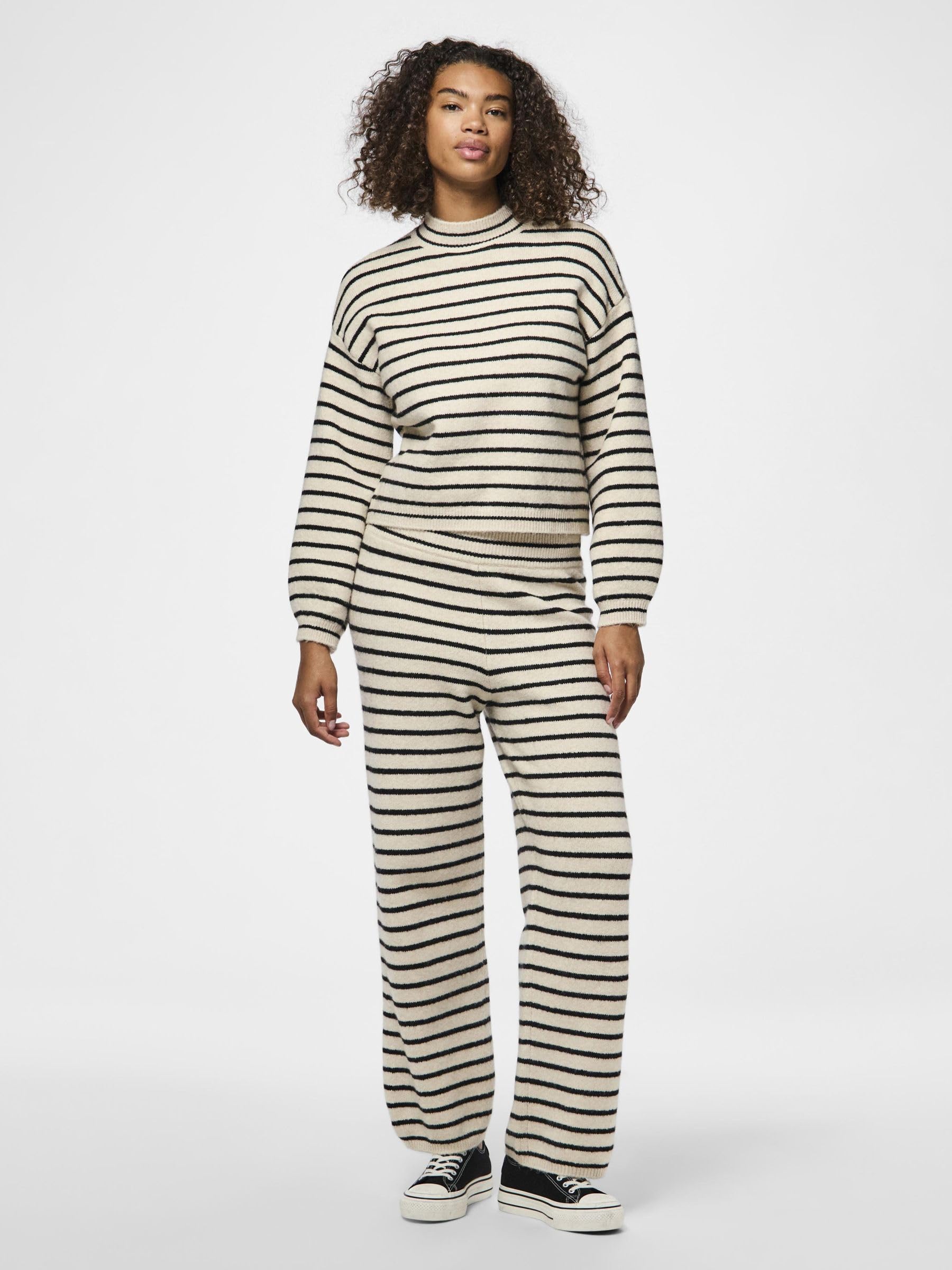 Pieces Pcpenna pantaloni maglia dritti taglia S