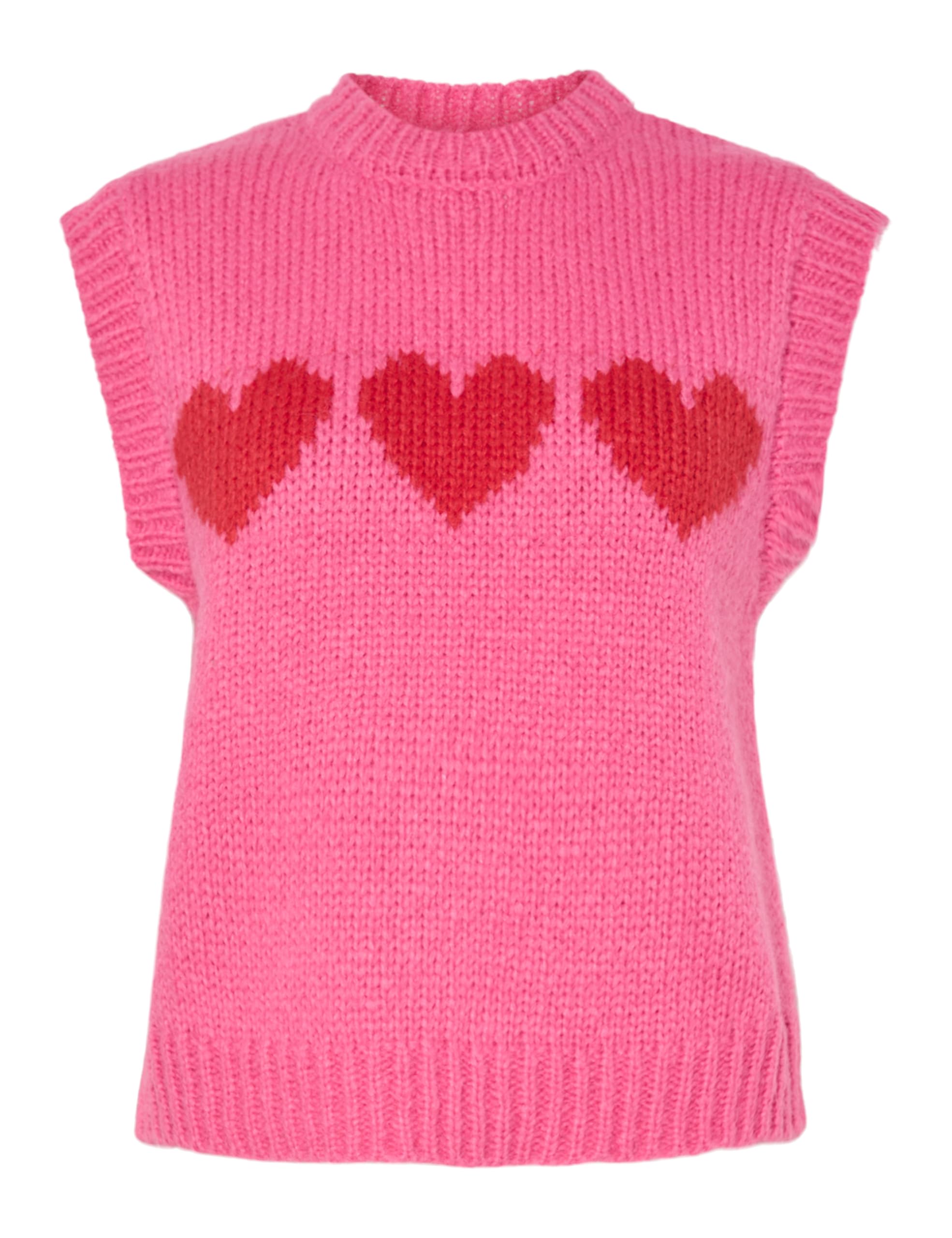 Pieces Pcjove gilet maglia donna scollo tondo XL