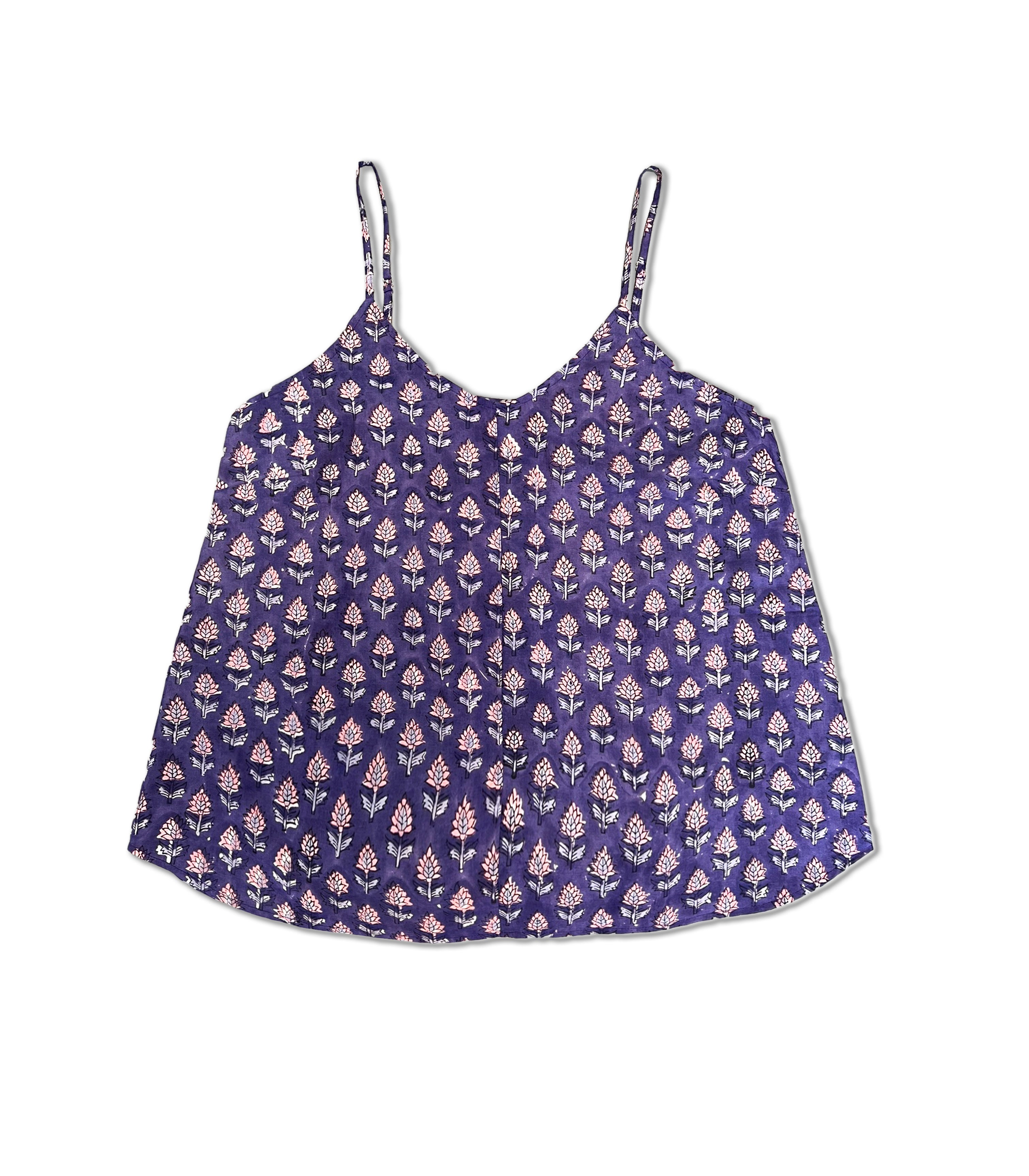 el.residu Priyanka #10 canotta viola 100% cotone