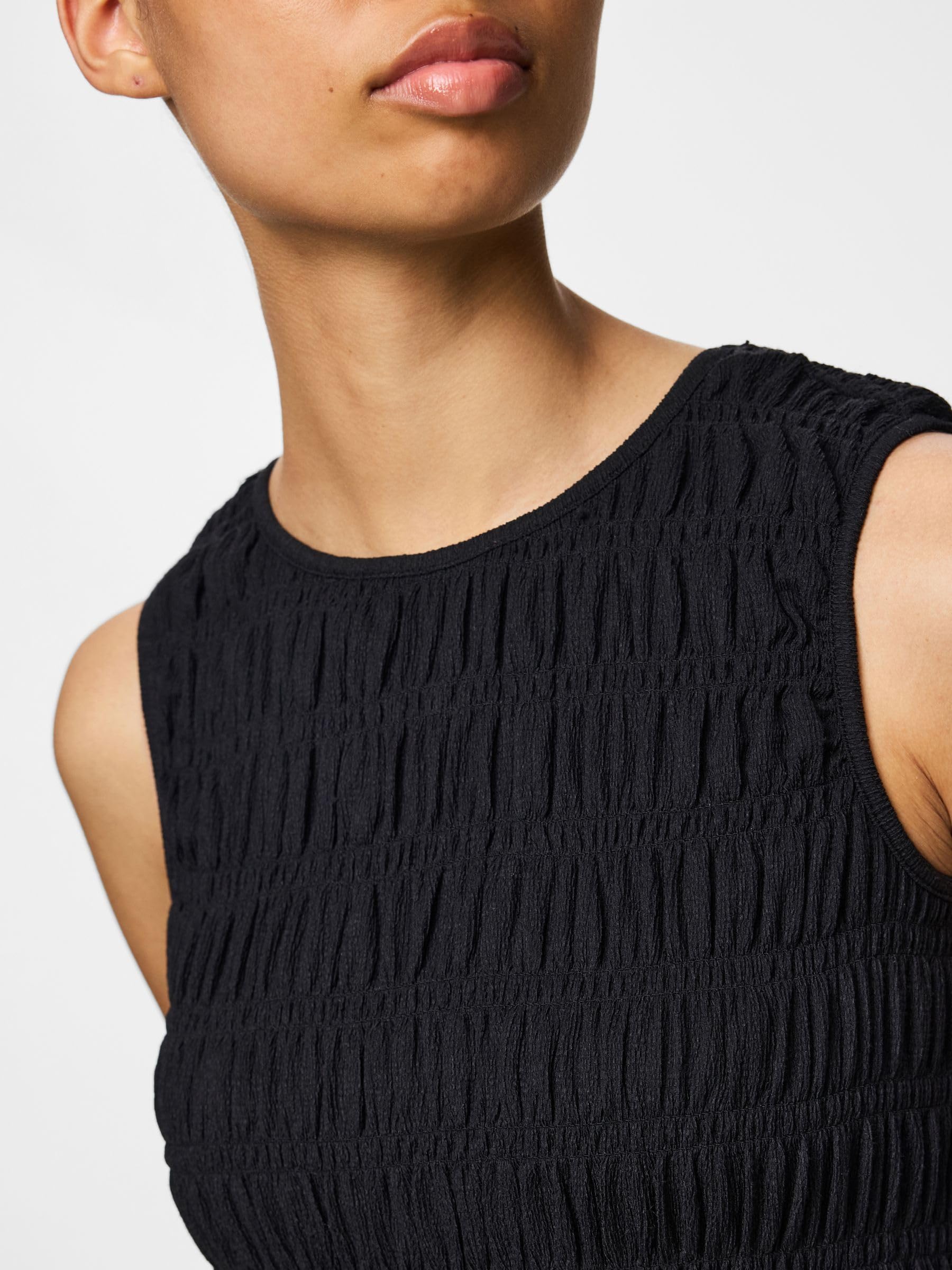 Pieces Pcbetty Abito Smock Donna Jersey Smanicato