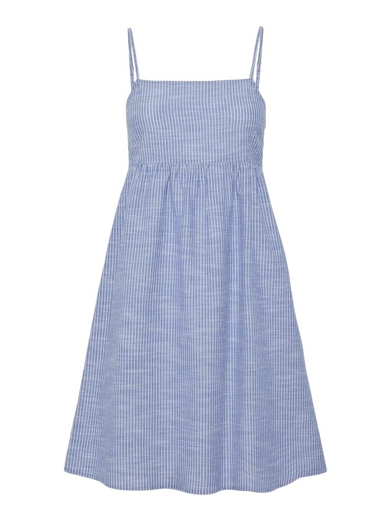 PIECES Pcapia Short Strap Dress vestito donna blu nautico righe