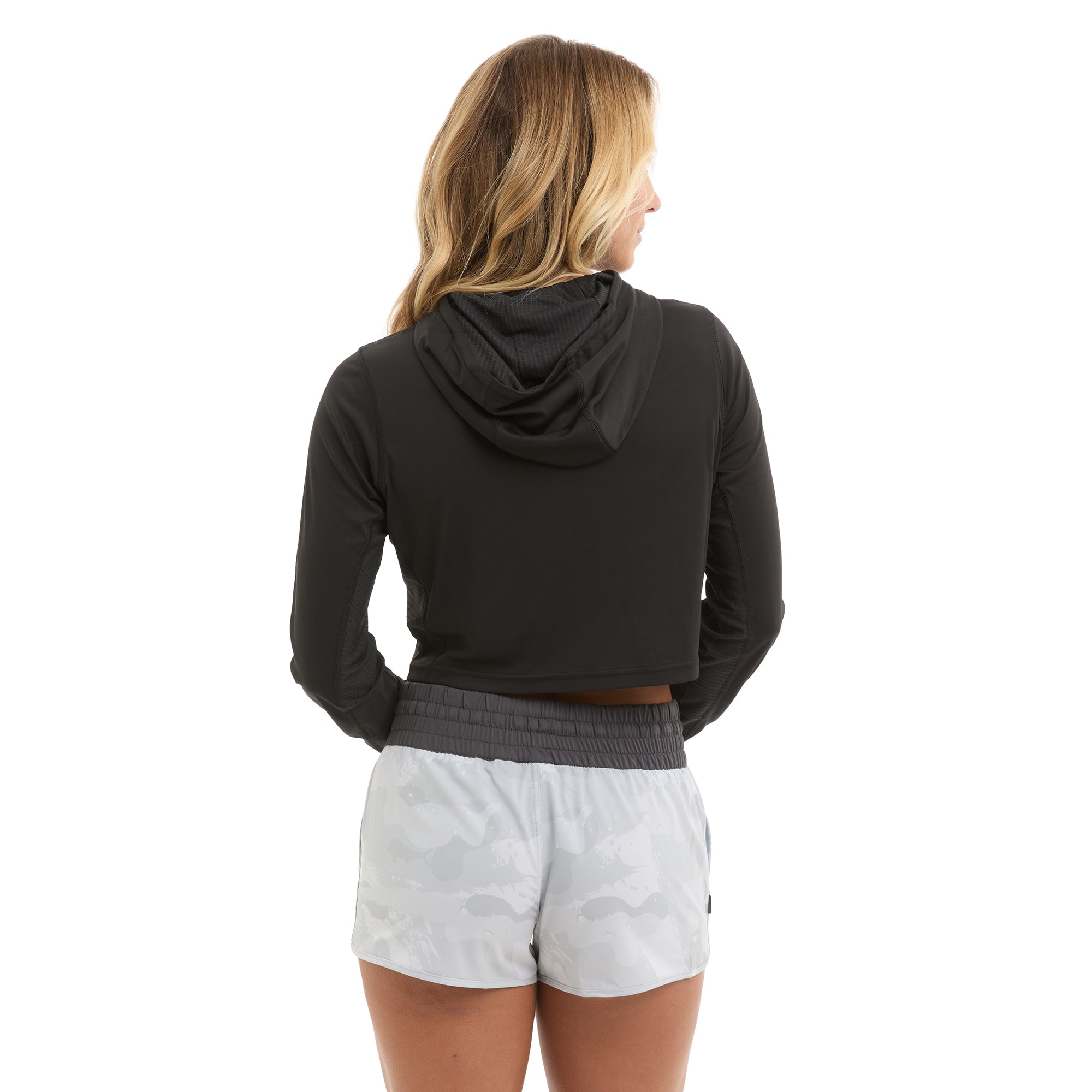 Pelagic Ws Vaportek felpa Black cropped UPF 50+