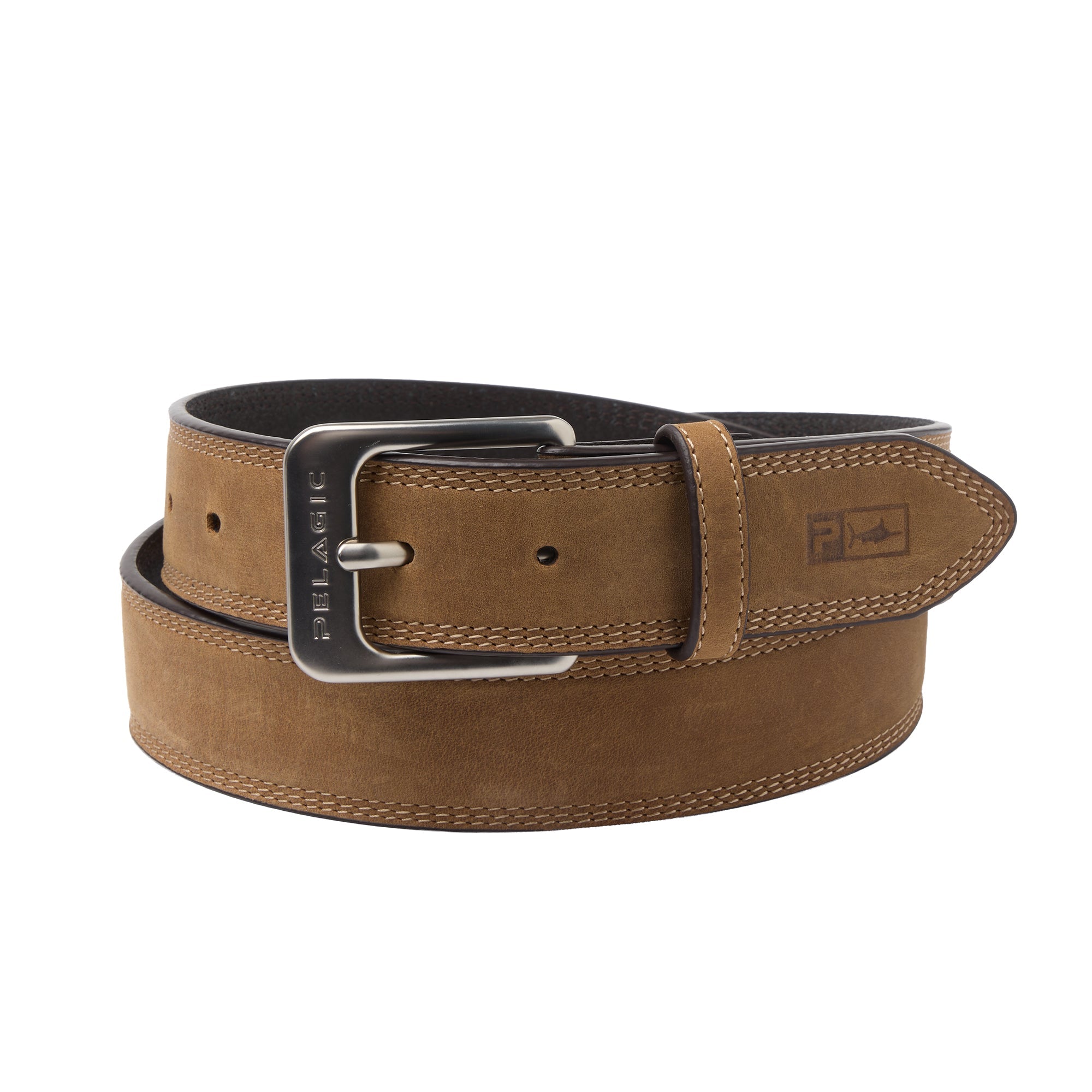 Pelagic Charter cintura pelle uomo marrone vera pelle