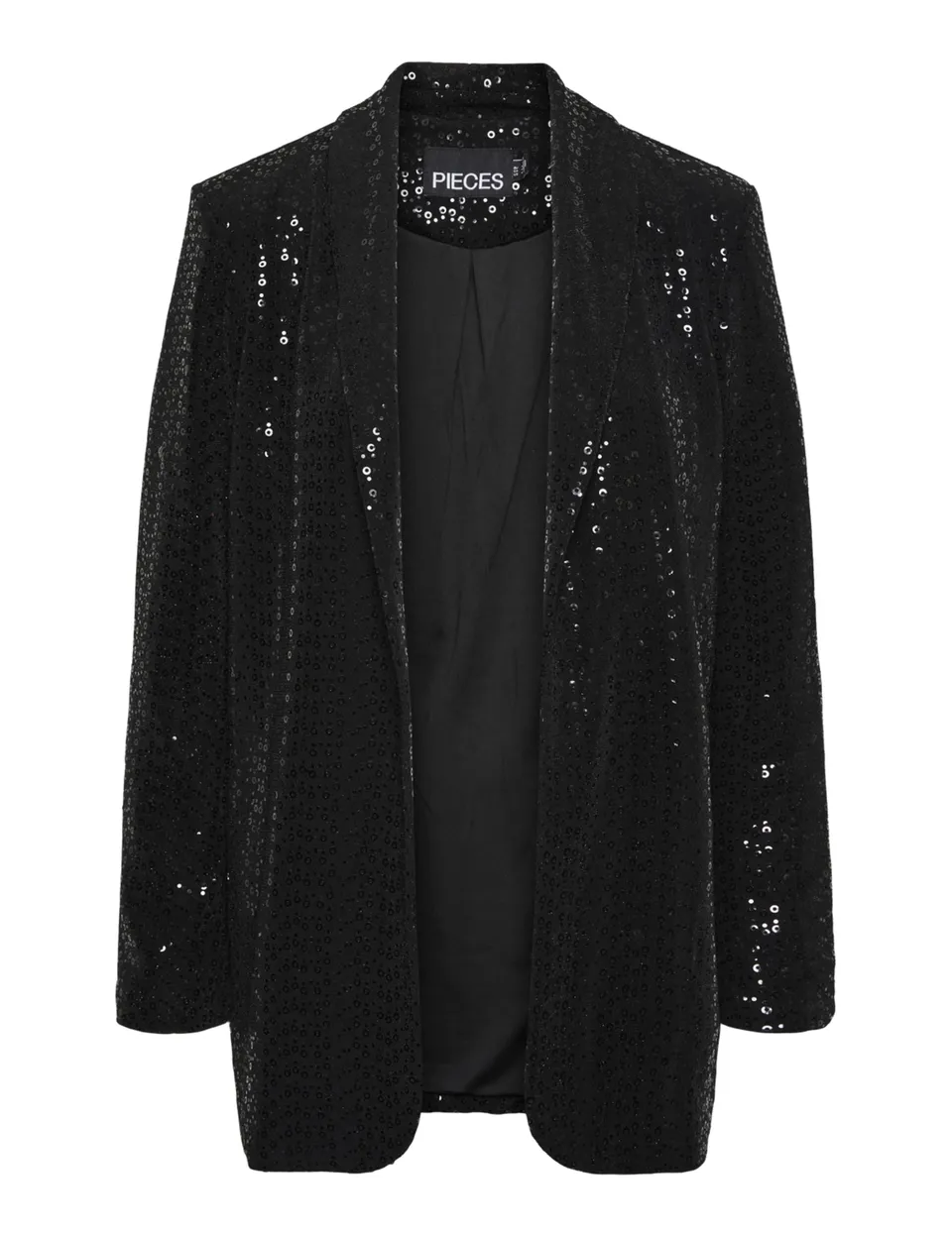 PIECES PCSIDDY blazer donna nero paillettes