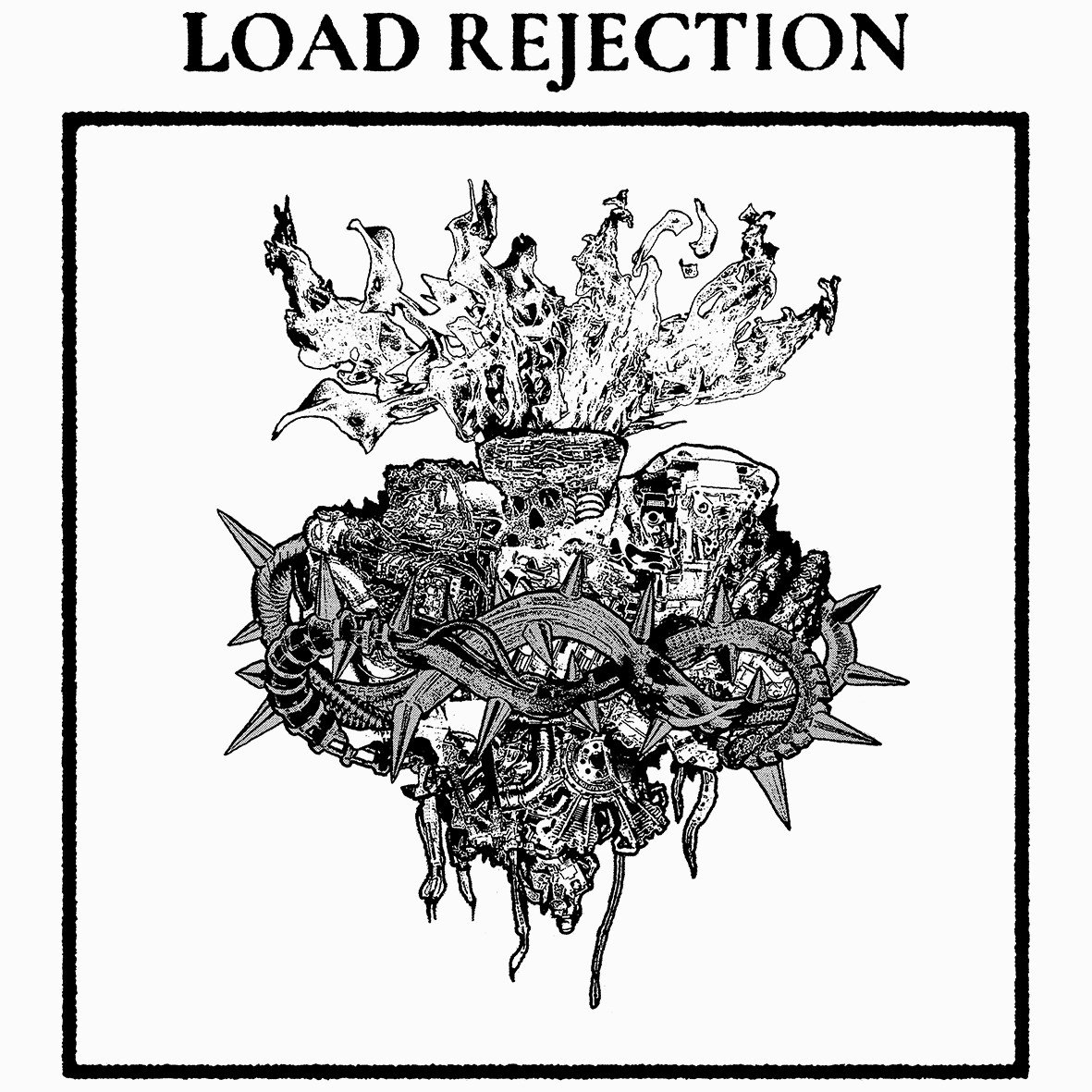 Matrix Music Store Tee-Records Load Rejection Cuore Sacro t-shirt cotone