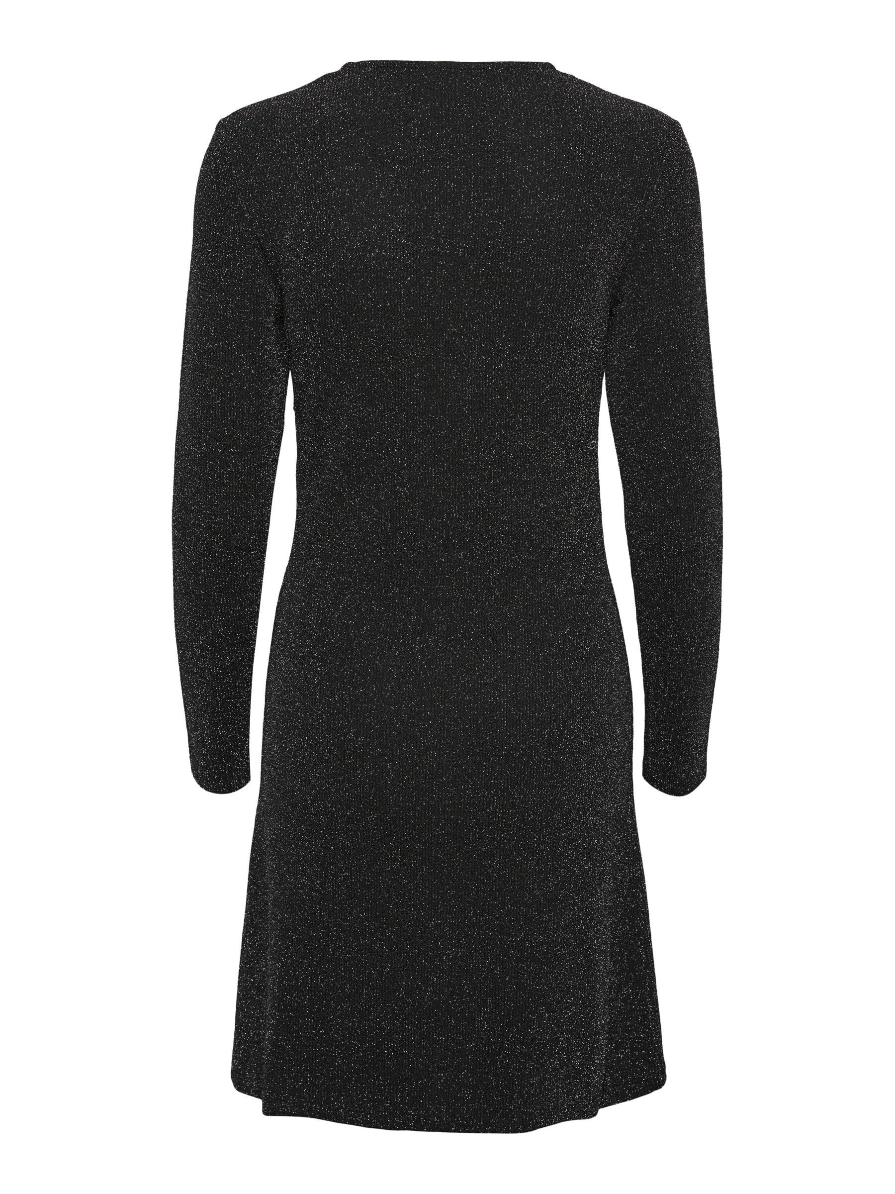 Pieces & Peace Pclina LS Tie Dress vestito nero S
