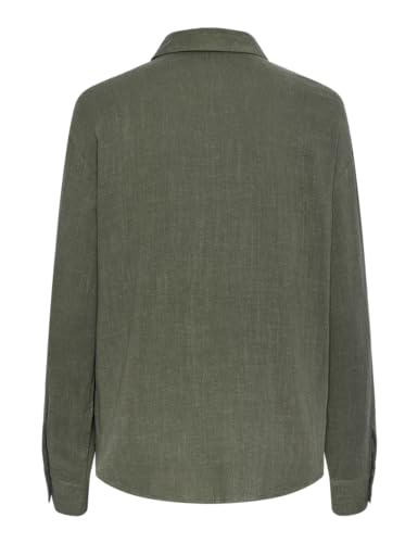 Pieces Pcvinsty LS Shirt camicia donna M verde