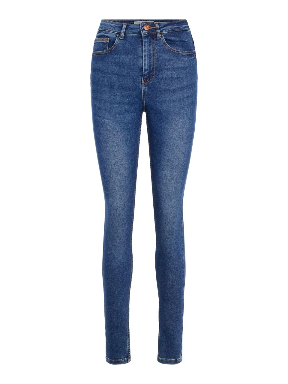 Pieces Medium Blue Denim jeans donna 54 vita alta