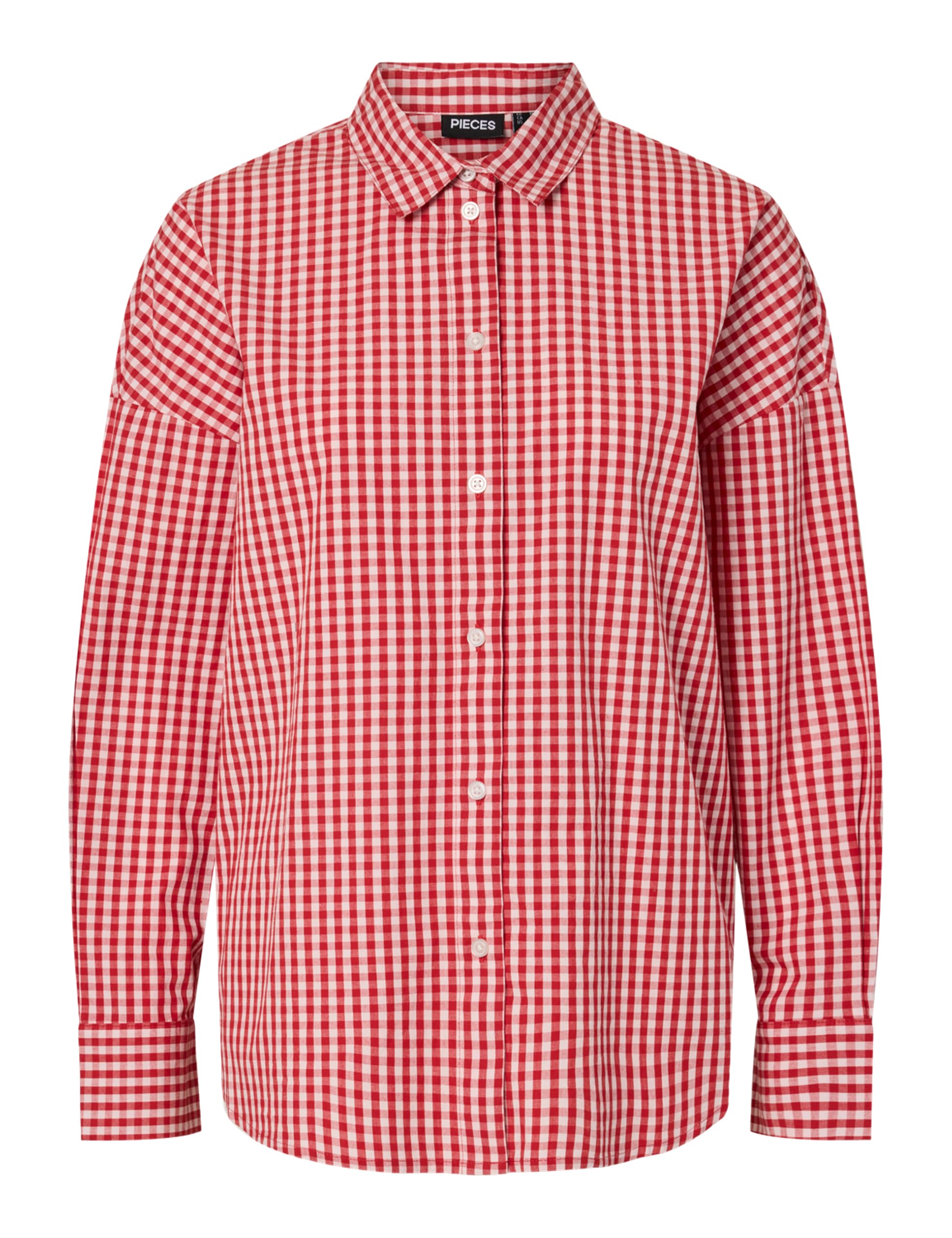 Pieces Pcrippa LS camicia donna oversize manica lunga